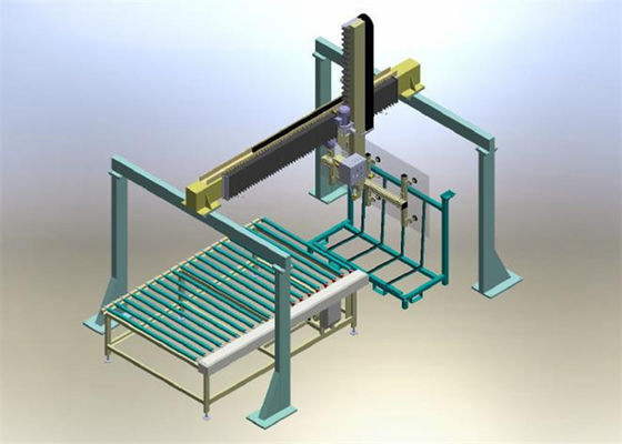 Çin Büyük Cam Otomatik Boşaltma Makinesi / Manuel Çalışmanın Yerine Cam Yükleme Makinesi Tedarikçi