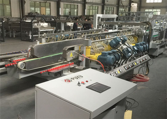 Çin Tek 10 Motorlar Cam Taşlama Makinesi Düz Çizgi Çift Mimari İçin Kenar Tedarikçi